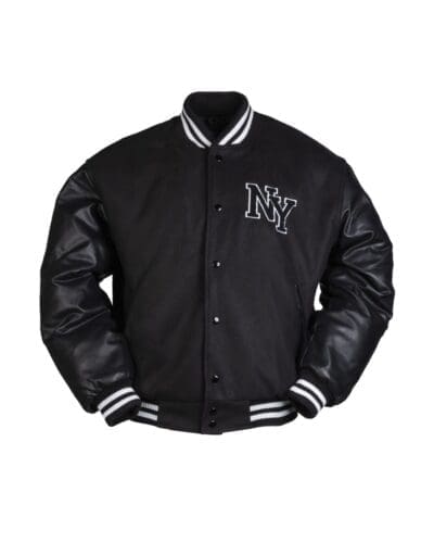 Mil-tec Ny black baseball jacket w. patch