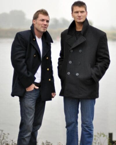 Mil-tec Us black navy wool peacoat black buttons