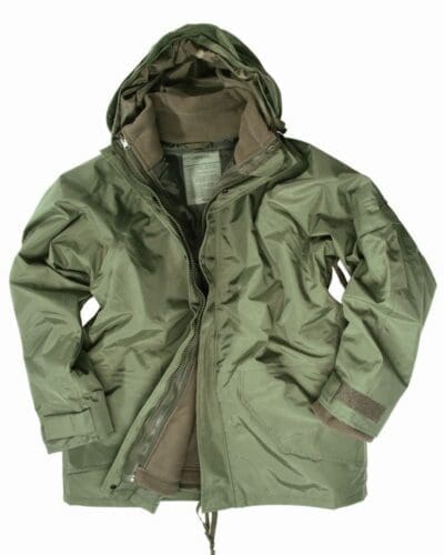 Mil-tec Od wet weather jacket with fleece liner