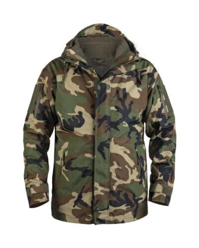 Mil-tec Woodland wet weather jacket w/fleece liner gen.ii