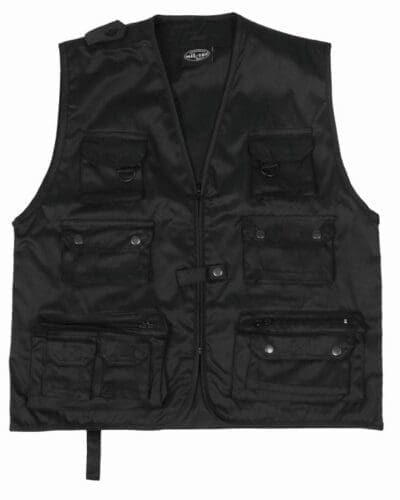 Mil-tec Black hunting and fishing vest