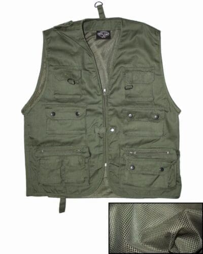 Mil-tec Od hunting a.fishing vest w.mesh lining