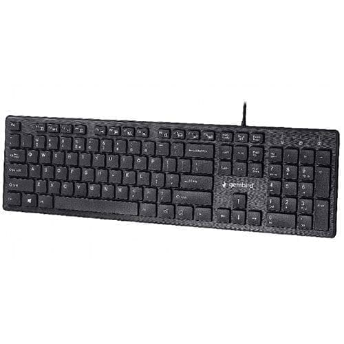 GEMBIRD MULTIMEDIA CHOCOLATE KEYBOARD USB US LAYOUT BLACK