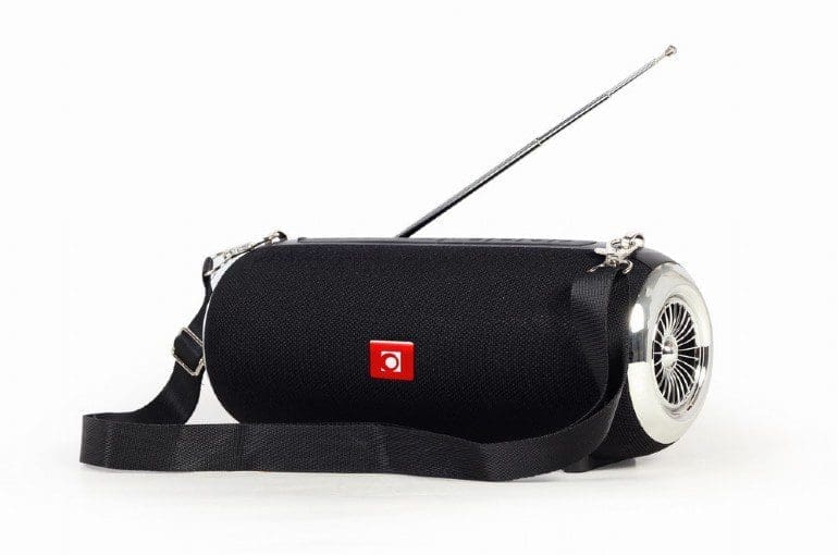 GEMBIRD PORTABLE BLUETOOTH SPEAKER WITH ANTENNA BLACK