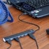 GEMBIRD USB 2.0 7-PORT HUB BLACK
