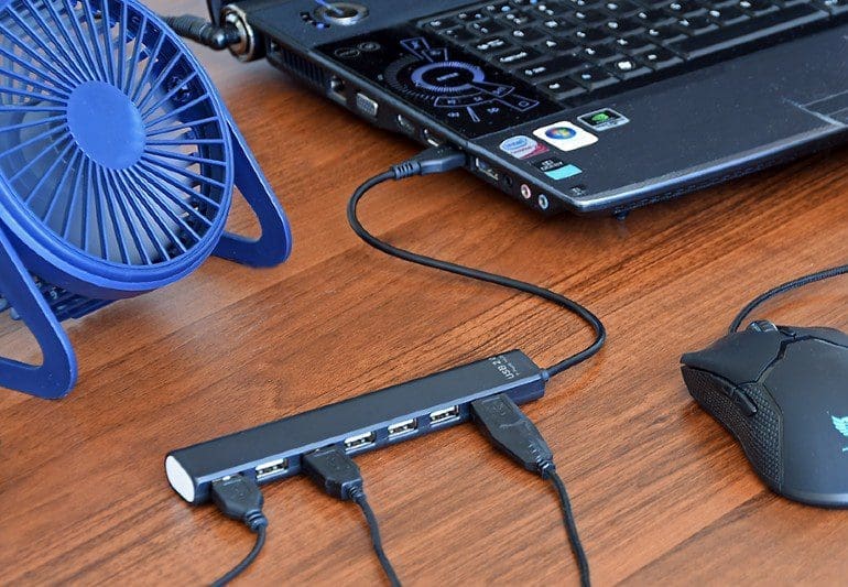 GEMBIRD USB 2.0 7-PORT HUB BLACK