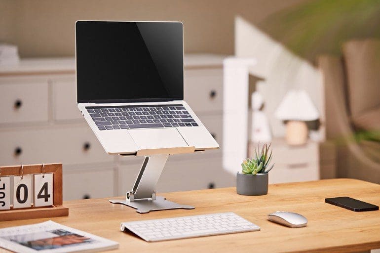 GEMBIRD FOLDABLE NOTEBOOK RISER STAND SILVER