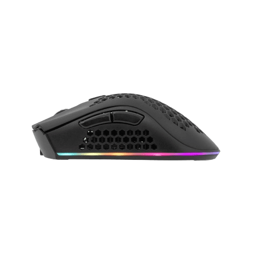 WHITE SHARK WIRELESS 500mAh Li-BAT GAMING MOUSE 10K LIONEL BLACK