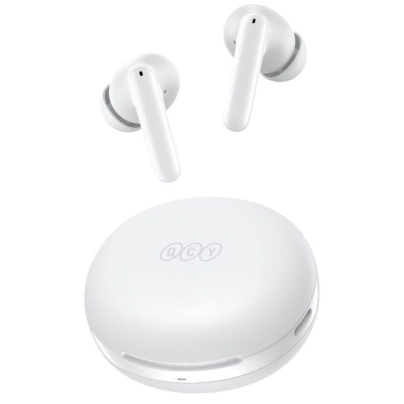 QCY T13 ANC 2 White - TWS 28dB active noise canceling 10mm drivers