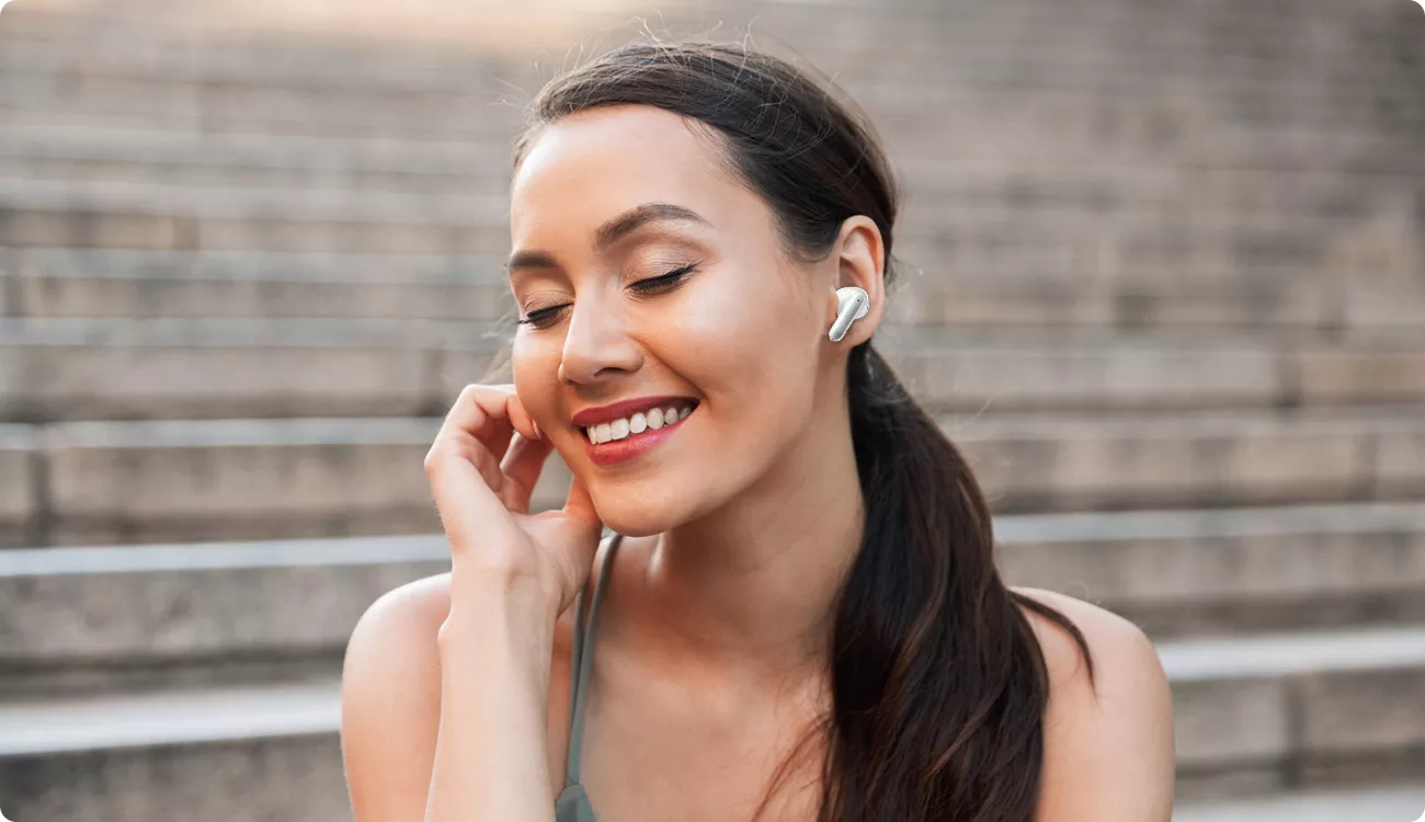 BLACKVIEW BT5.3 ANC+4MIC AIRBUDS 8 WITH CHARGING DOCK WHITE