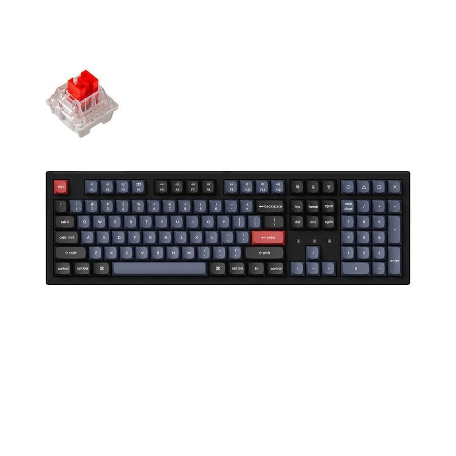 Keychron K10 Pro QMK/VIA Wireless Mechanical Keyboard-Red Switch (Hot-Swappable)