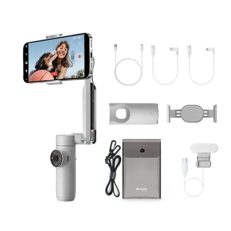 Insta360 Flow - Creator Kit Grey - AI Tracking Stabilizer phone gimbal